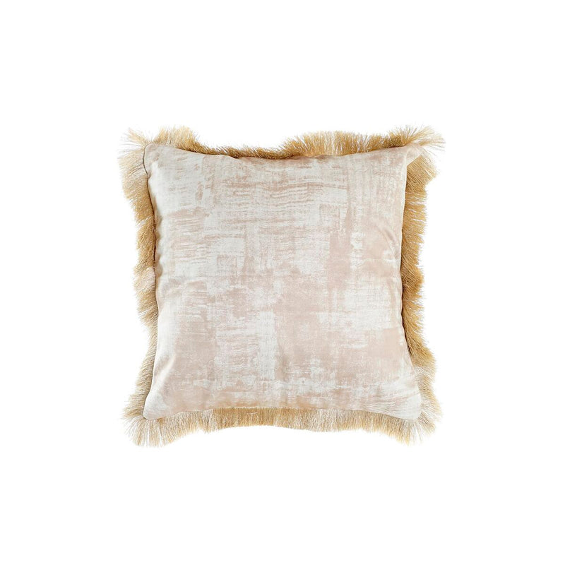 Cushion DKD Home Decor Brown Polyester Modern Fringe (45 x 10 x 45 cm)