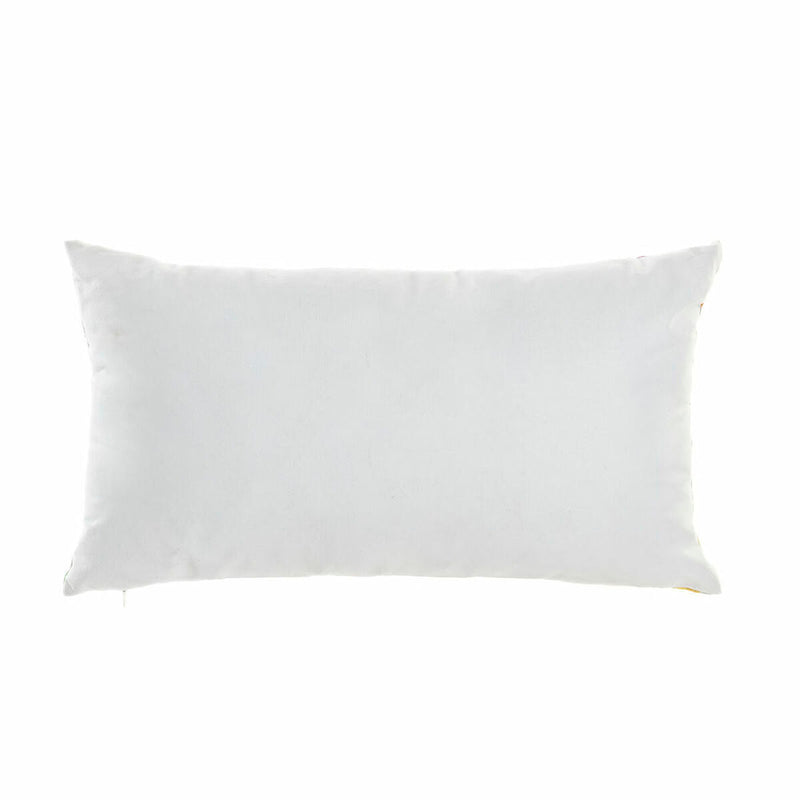 Cushion DKD Home Decor S3021753 Abstract Blue Pink Polyester Cotton Linen Aluminium White Multicolour (3) (50 x 30 x 12 cm) (3 U