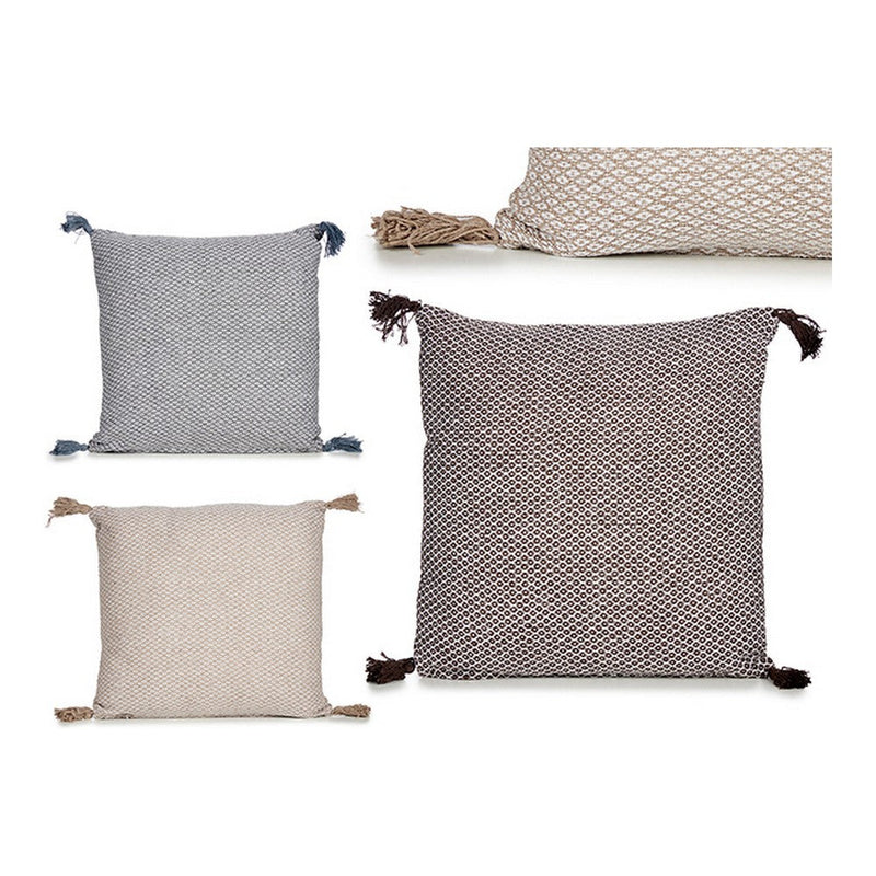 Cushion Pompoms Cotton (45 x 12 x 45 cm)