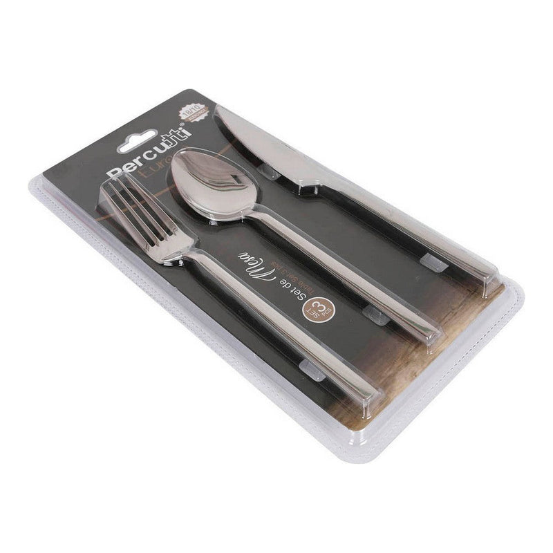 Cutlery Percutti Europa Silver Stainless steel Table (3 pcs)