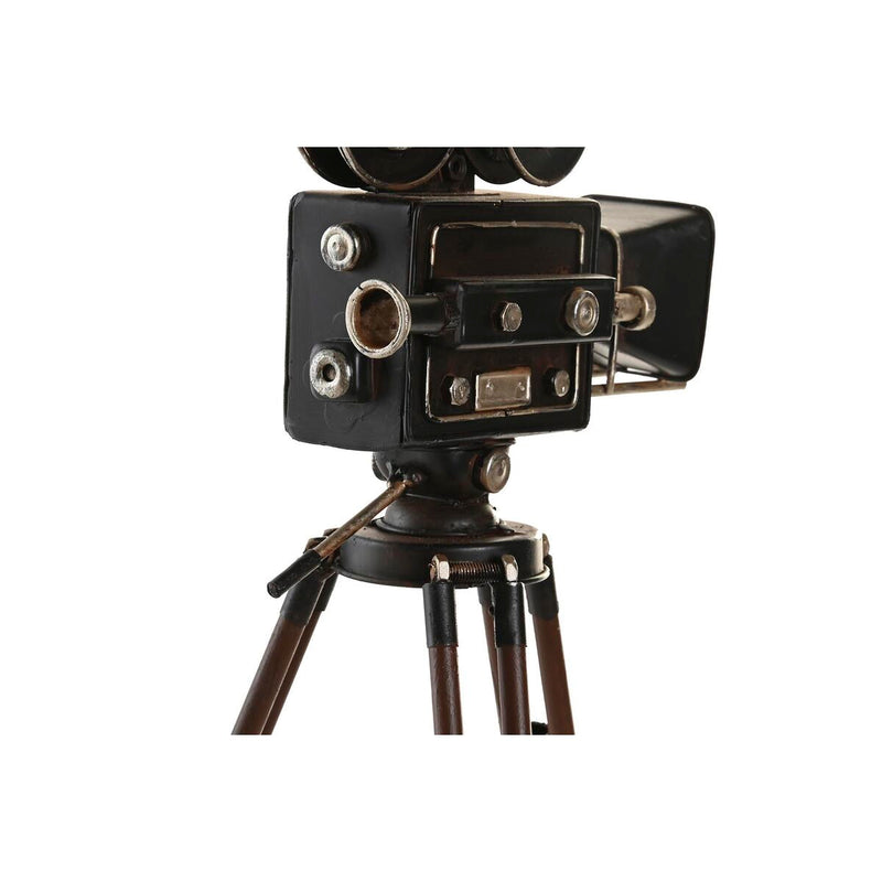 Decorative Figure DKD Home Decor Black Metal Vintage Camera (17.5 x 18 x 34 cm)