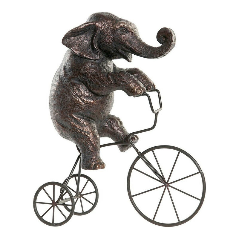 Decorative Figure DKD Home Decor Metal Resin Elephant (30 x 12 x 37 cm)