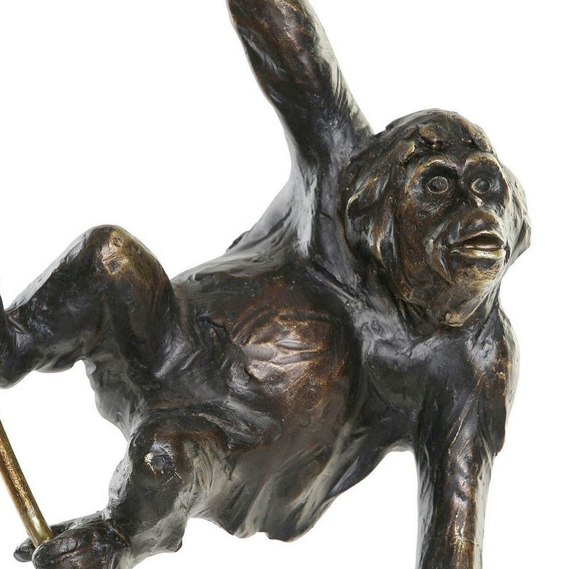 Decorative Figure DKD Home Decor Metal Resin Monkey (18 x 11 x 59 cm)