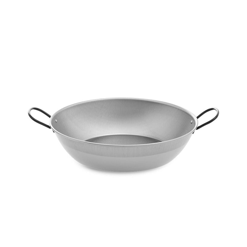 Deep Pan with Handles Vaello Polished Steel (Ø 30 cm)
