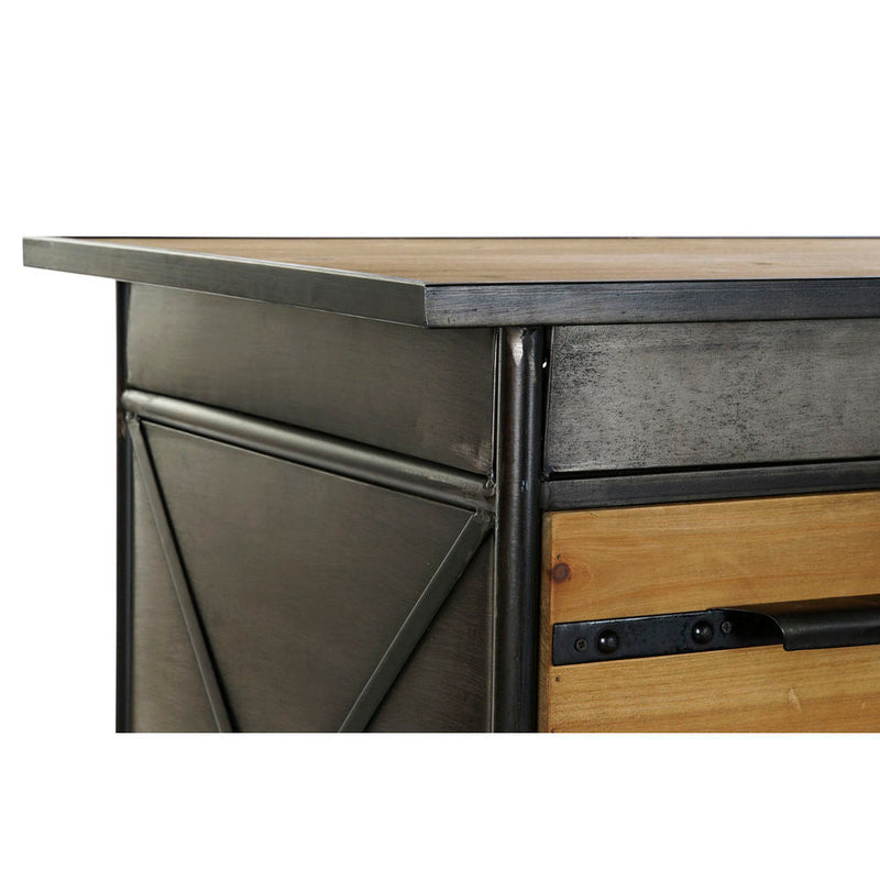 Desk DKD Home Decor Black Metal MDF Wood (120 x 50 x 80 cm)