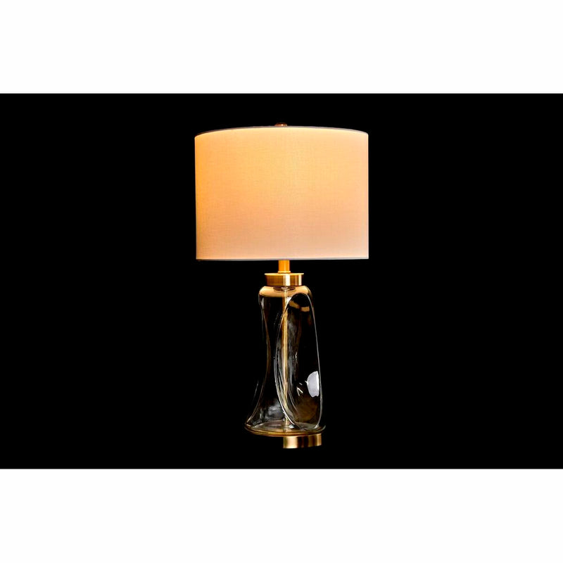 Desk lamp DKD Home Decor Golden Transparent White 220 V 50 W Modern (36 x 36 x 64 cm)