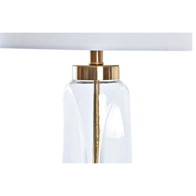 Desk lamp DKD Home Decor Golden Transparent White 220 V 50 W Modern (36 x 36 x 64 cm)