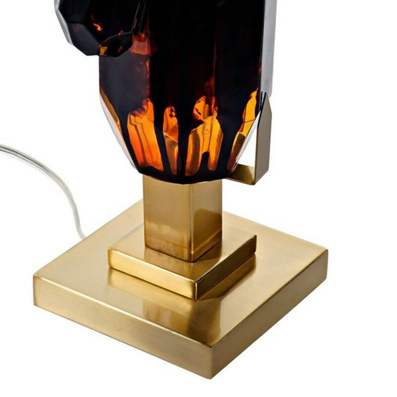 Desk Lamp DKD Home Decor Metal Cloth Crystal Chic (35 x 35 x 70 cm)