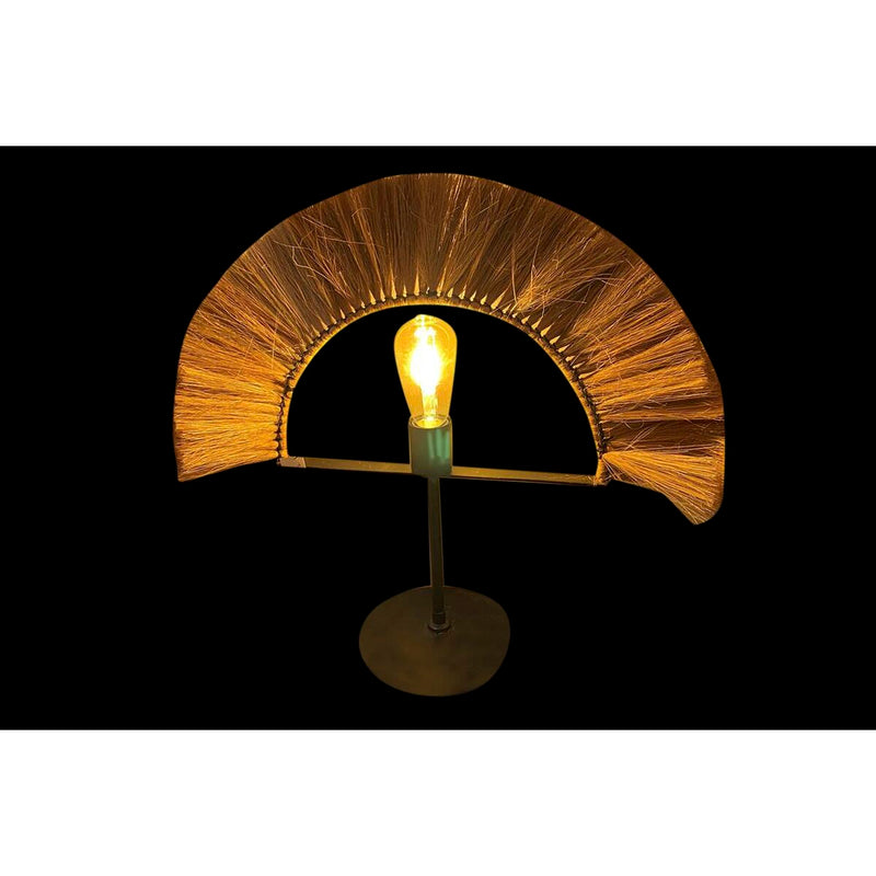 Desk lamp DKD Home Decor Natural Black Iron Jute (57 x 17 x 52 cm)