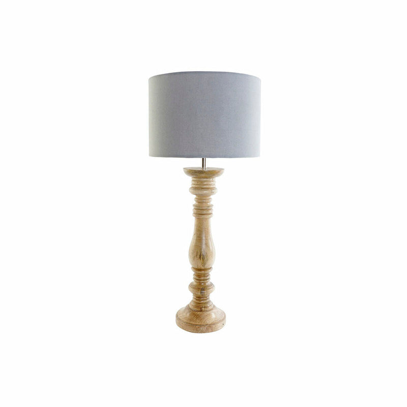 Desk lamp DKD Home Decor Polyester Mango wood 250 V 60 W (30 x 30 x 69.5 cm)