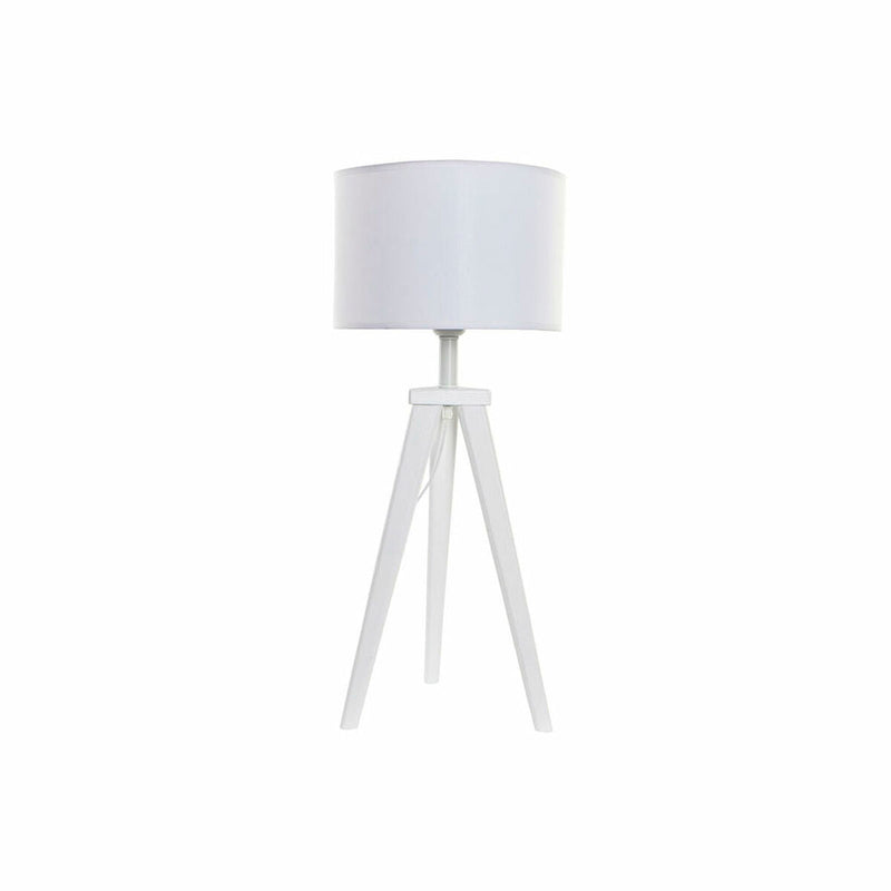 Desk lamp DKD Home Decor White Polyester Wood 220 V 50 W (30 x 30 x 72 cm)