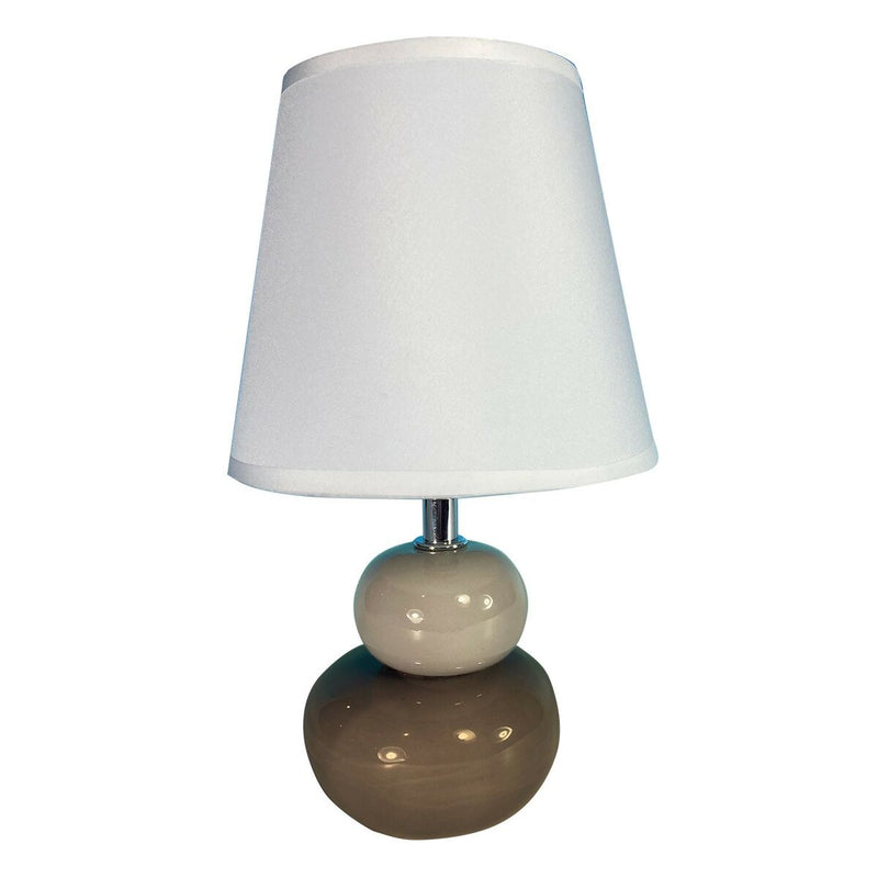 Desk lamp Versa Brown Ceramic Textile (15 x 22,5 x 9,5 cm)