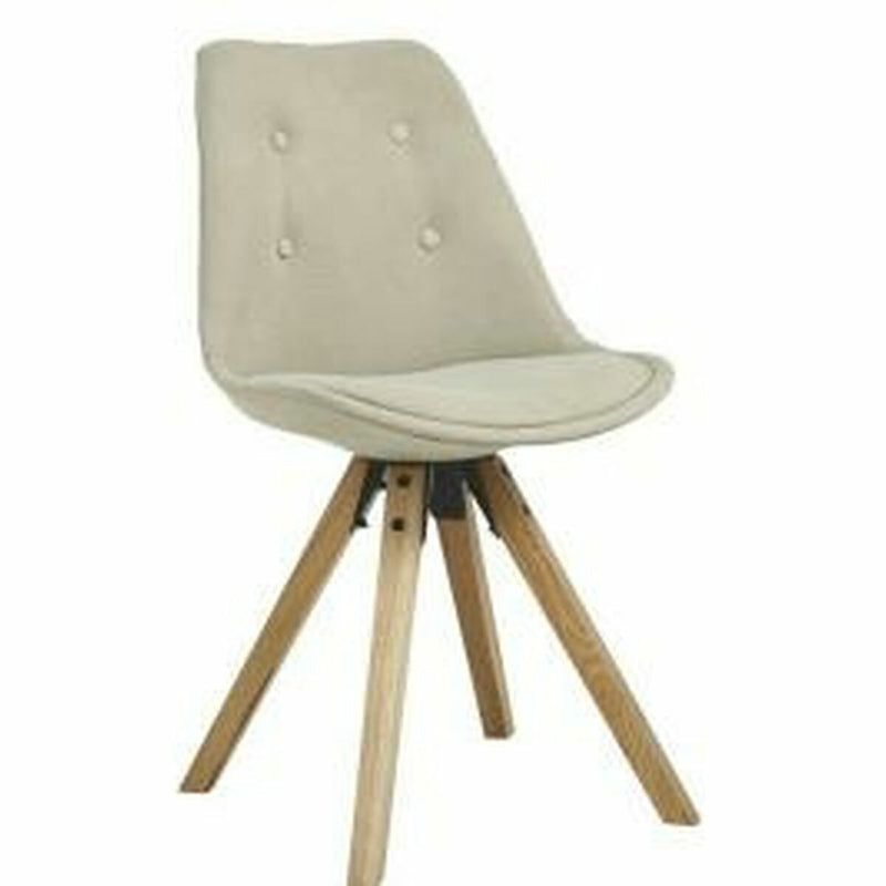 Dining Chair DKD Home Decor Beige Oak (48 x 44 x 84 cm)
