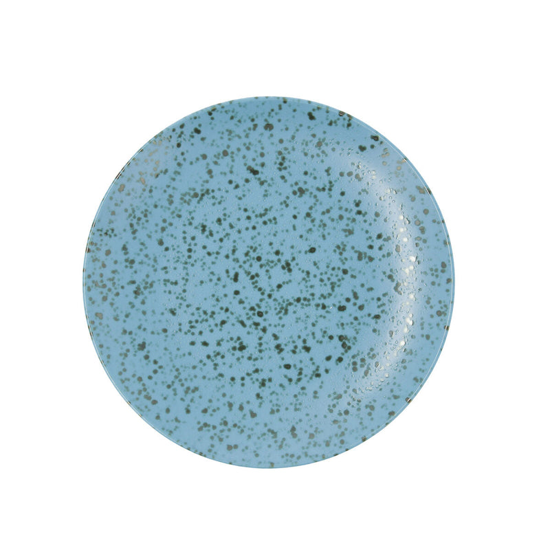 Flat plate Ariane Oxide Ceramic Blue (Ø 27 cm) (6 Units)