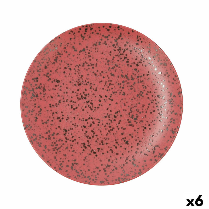 Flat plate Ariane Oxide Ceramic Red (Ø 31 cm) (6 Units)