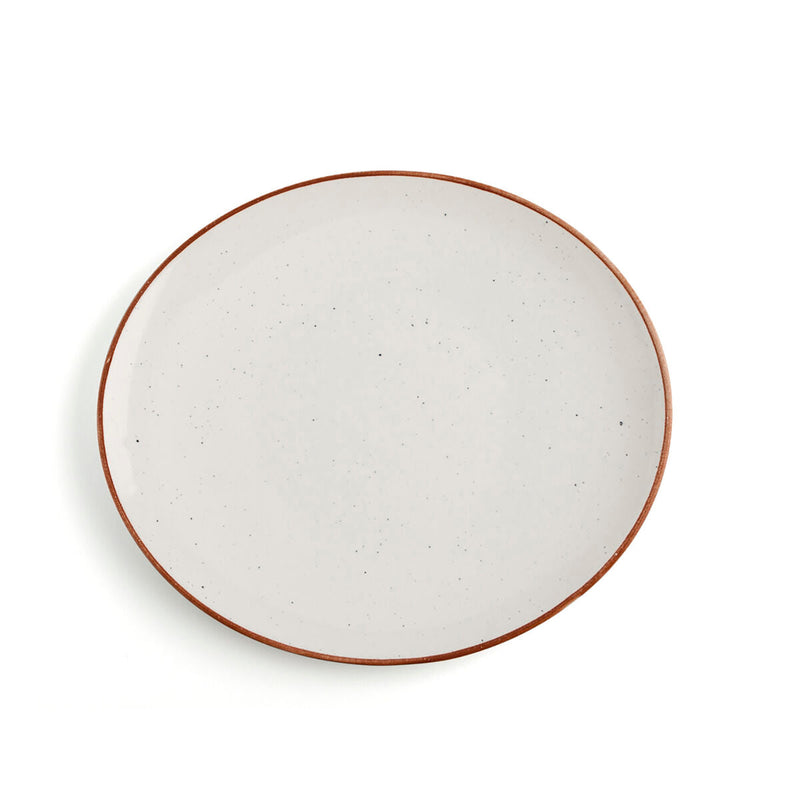 Flat plate Ariane Terra Ceramic Beige (30 x 27 cm) (6 Units)