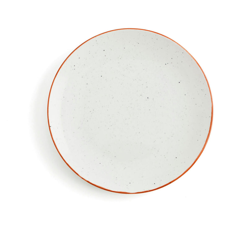 Flat plate Ariane Terra Ceramic Beige (Ø 18 cm) (12 Units)