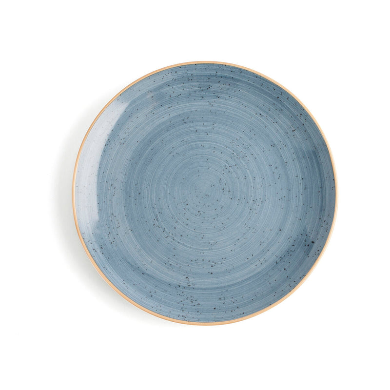 Flat plate Ariane Terra Ceramic Blue (Ø 27 cm) (6 Units)