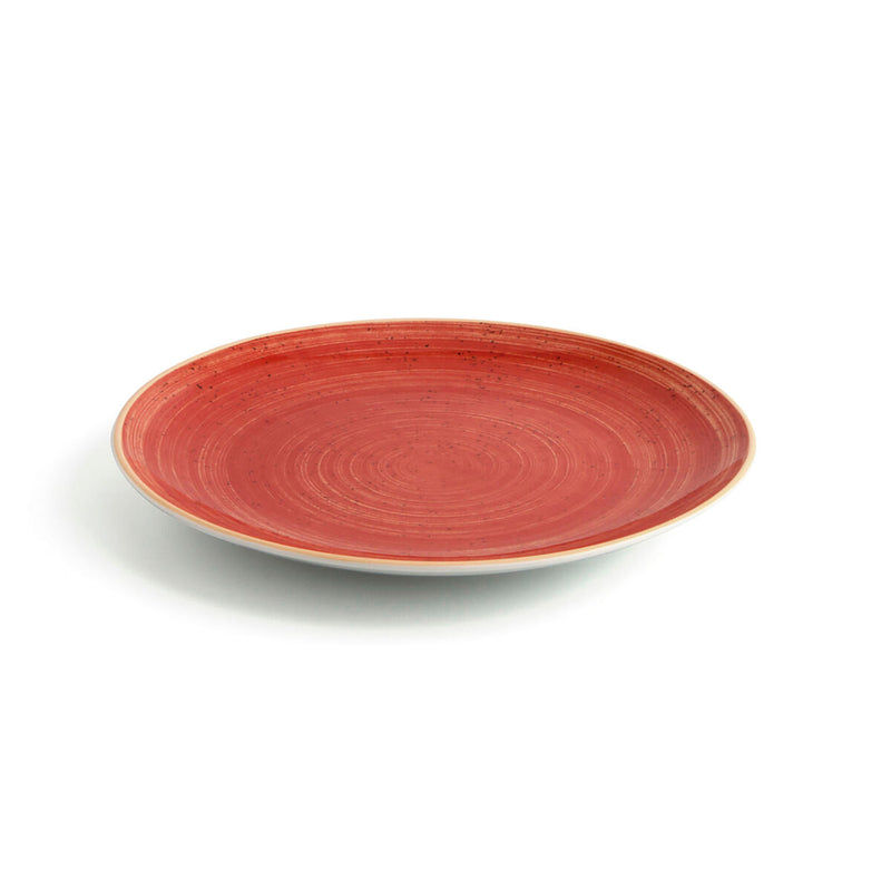 Flat plate Ariane Terra Ceramic Red (Ø 27 cm) (6 Units)