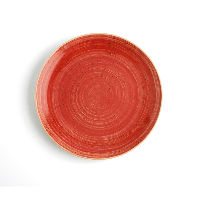 Flat plate Ariane Terra Ceramic Red (Ø 27 cm) (6 Units)