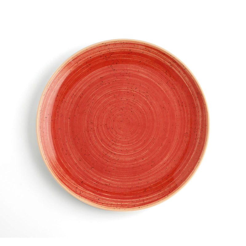 Flat plate Ariane Terra Ceramic Red (Ø 29 cm) (6 Units)