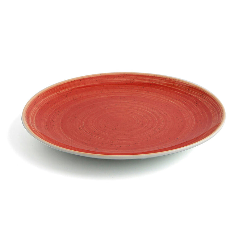 Flat plate Ariane Terra Ceramic Red (Ø 31 cm) (6 Units)