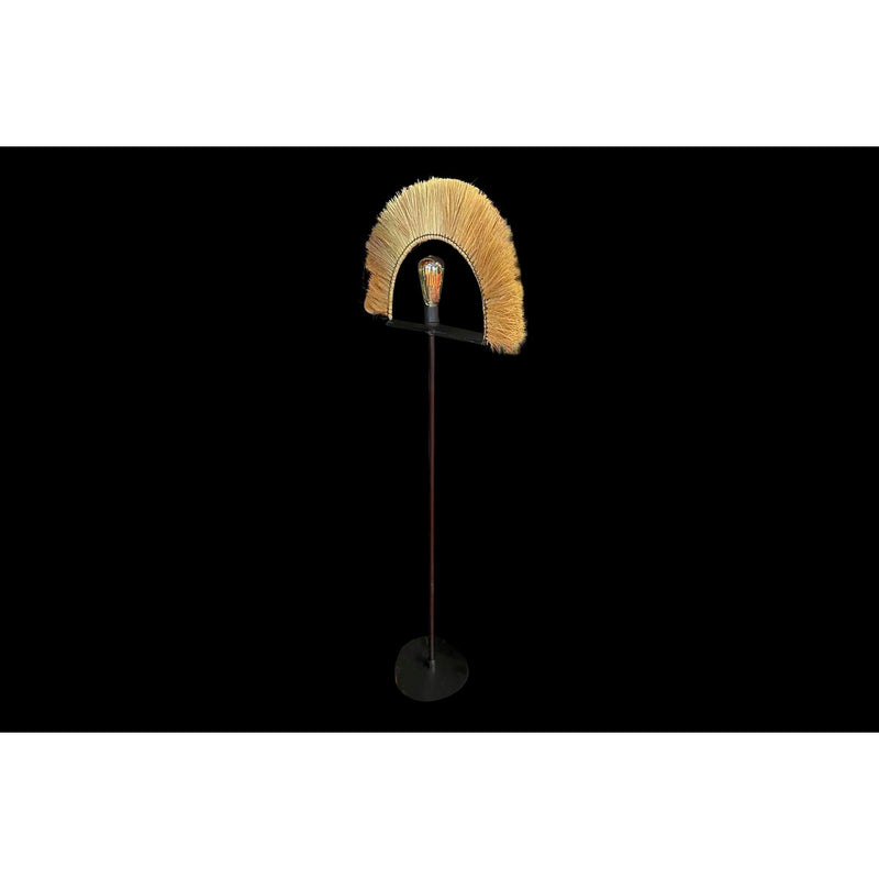 Floor Lamp DKD Home Decor Natural Black Iron Jute (56 x 26 x 152 cm)