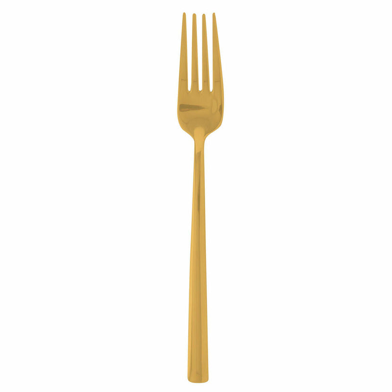 Fork Bidasoa Ikonic Metal Gold 12 Units