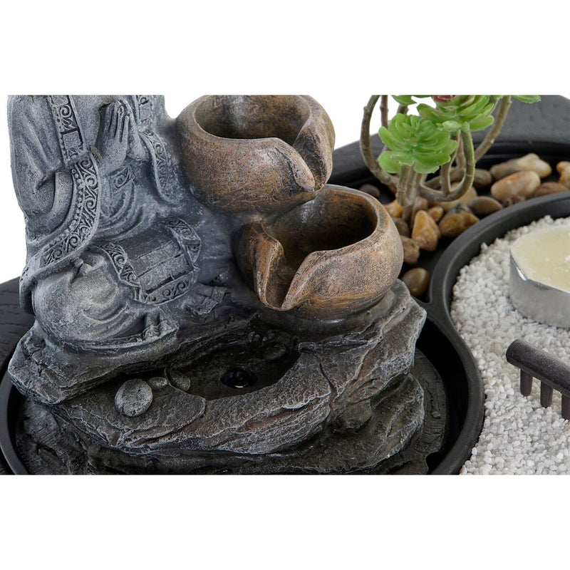 Fountain DKD Home Decor Buddha Resin Oriental (2 Units) (29 x 21 x 23 cm)