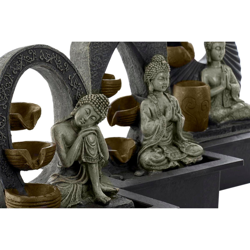 Garden fountain DKD Home Decor Buddha Resin Oriental (15 x 15 x 25 cm) (3 Units)