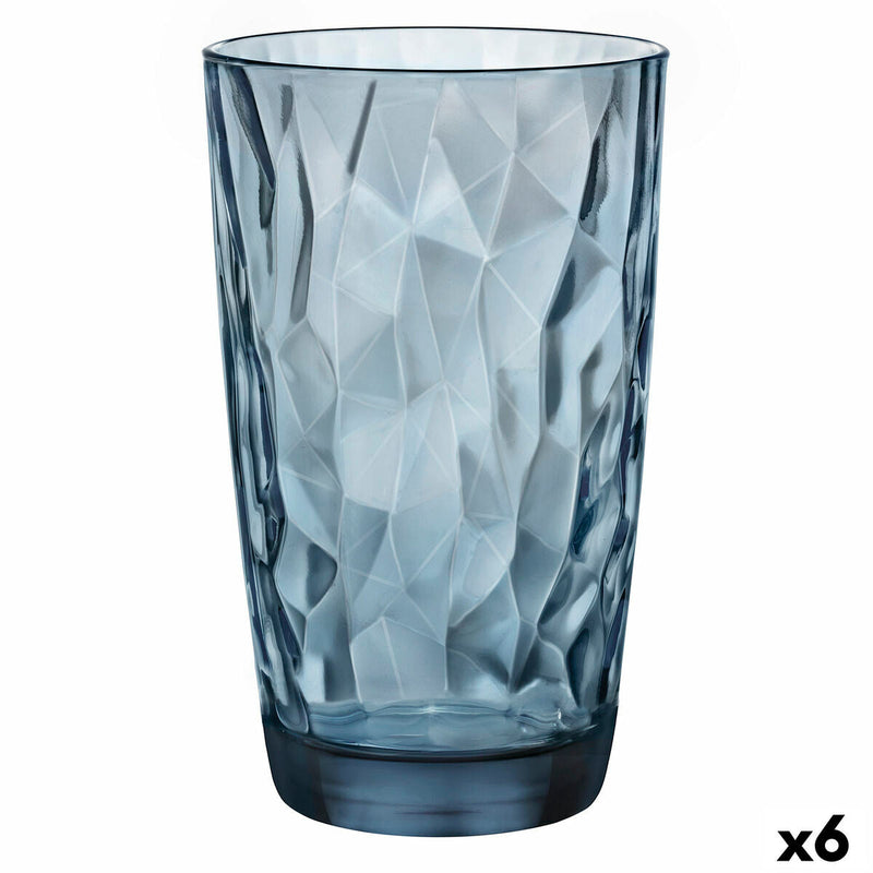 Glass Bormioli Rocco Blue Glass (470 ml) (6 Units) -