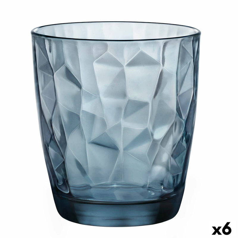 Glass Bormioli Rocco Diamond Blue Glass (390 ml) (6 Units) -