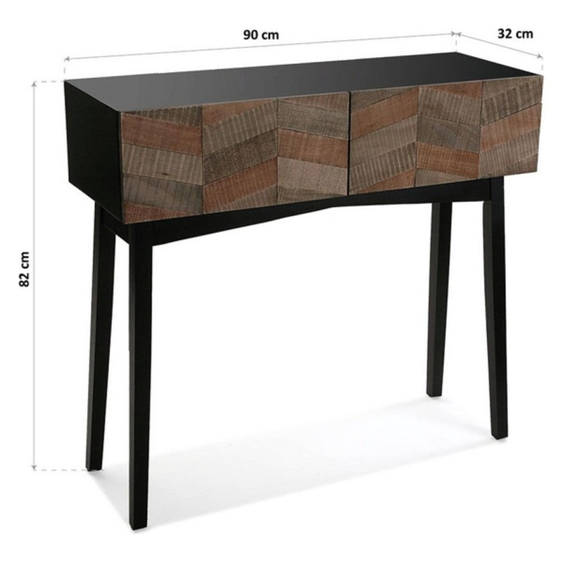 Hall Table with 2 Drawers Versa Wood (32 x 82 x 90 cm) (95 x