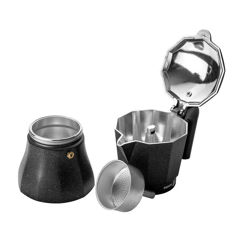 Italian Coffee Pot FAGOR Tiramisu Aluminium (9 Cups)