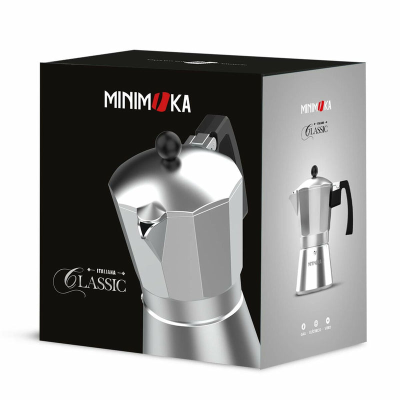 Italian Coffee Pot Taurus KCP9009 9T MINI MOKA Silver Aluminium (9 Cups)