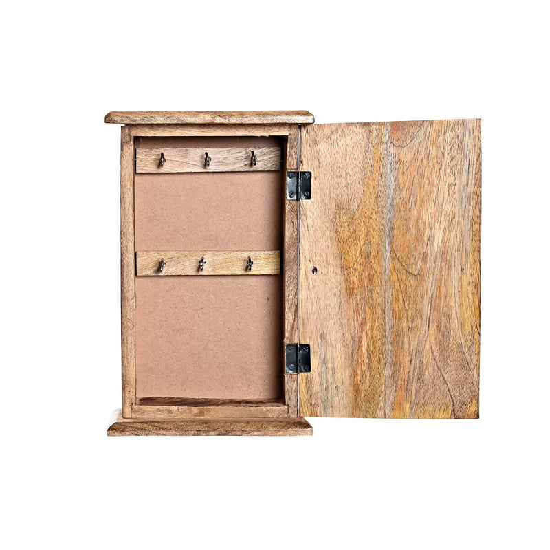 Key cupboard DKD Home Decor Brown Dark brown Mango wood (18 x 7,5 x 28 cm)