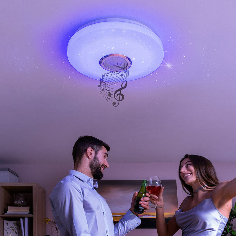 LED Ceiling Light with Speaker Lumavox InnovaGoods -