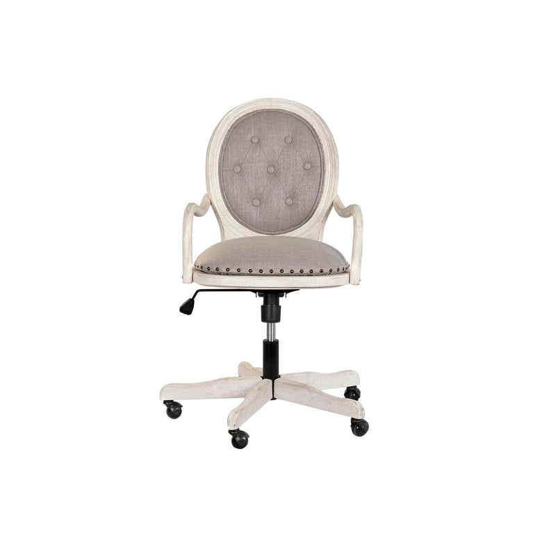 Manual wheelchair DKD Home Decor Fir Polyester White Light grey (52 x 50 x 88 cm)