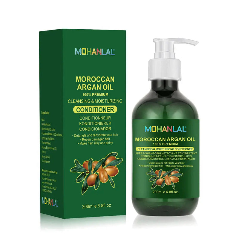 MOHANLAL® XL ARGAN OIL CONDITIONER 200ML | reduce hair fall, remove dryness, restore hair health, repairs damaged hair, make hair silky and shiny, adds moisture | all hair types