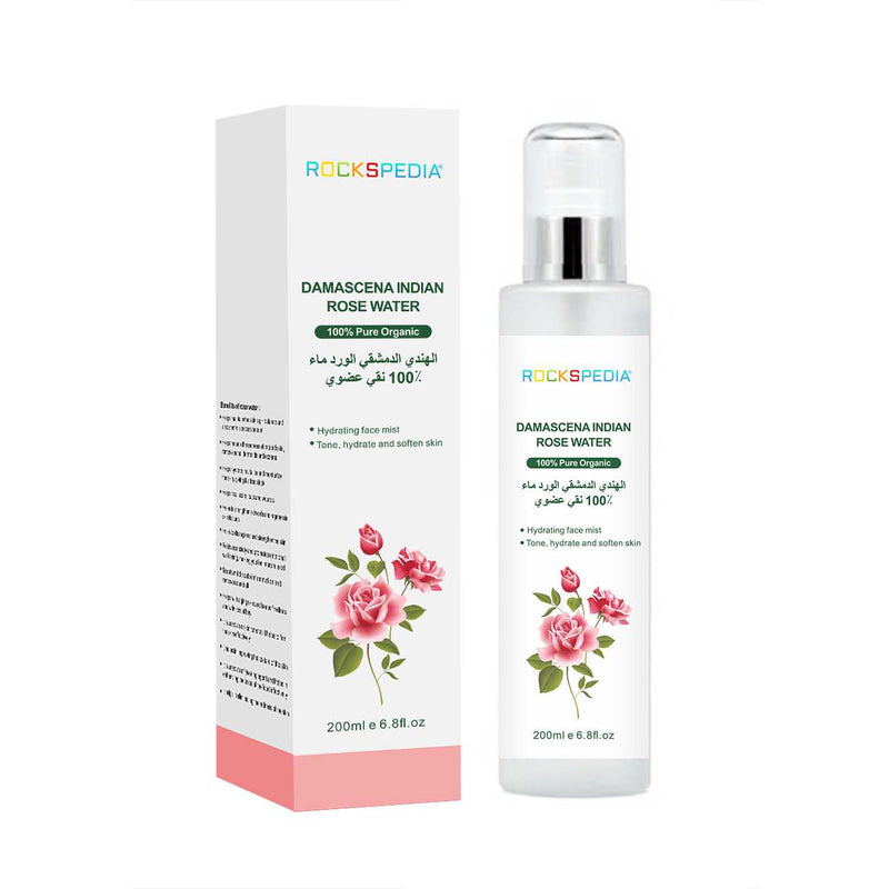MOHANLAL® XL BULGARIAN ROSE WATER ARGAN OIL 200ML | facial cleanser, hair conditioner, make-up remover, toner