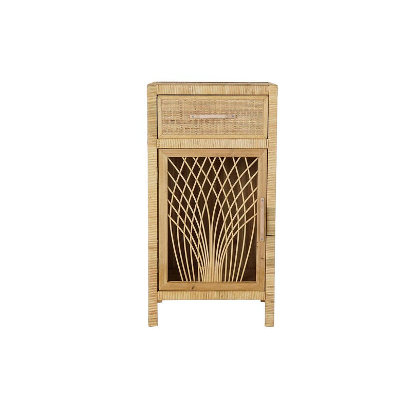 Nightstand DKD Home Decor Natural Brown Rattan (42 x 35 x 80 cm)