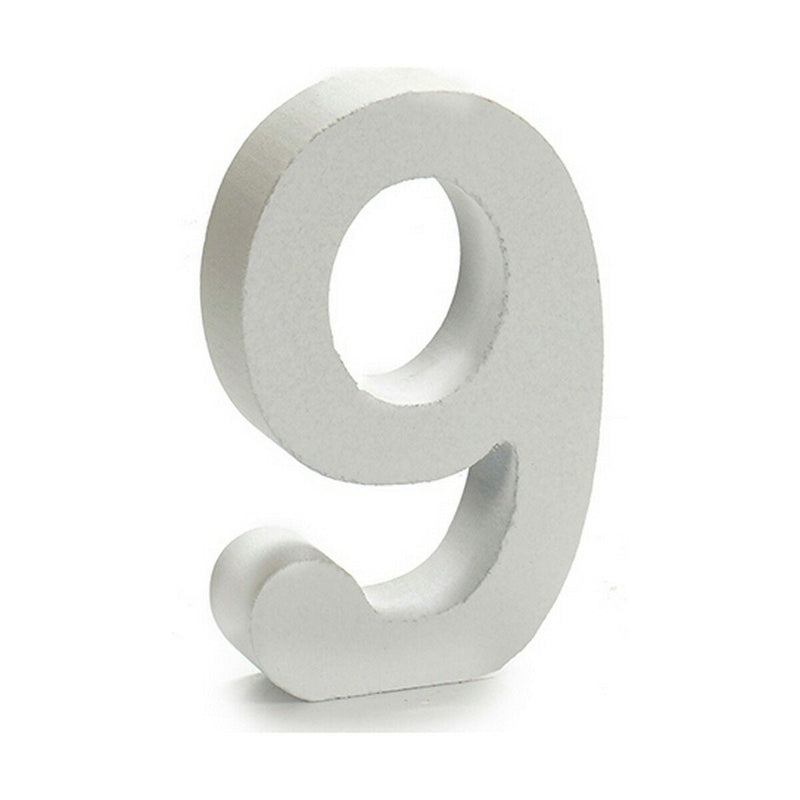 Number 9 Wood White (2 x 16 x 14,5 cm) (24 Units) - MOHANLAL