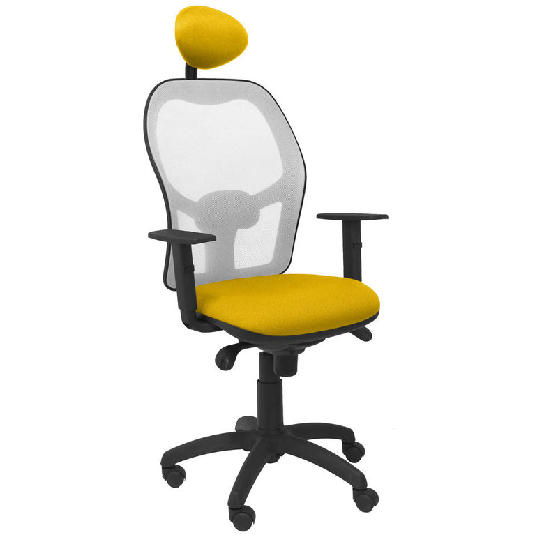 Office Chair with Headrest Jorquera P&C ALI100C Yellow