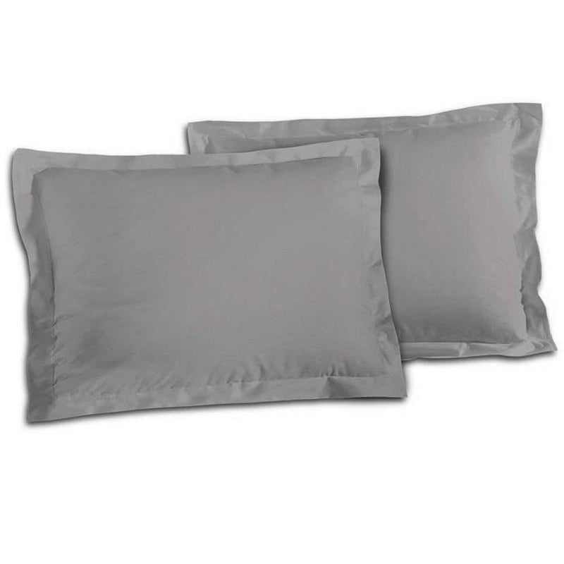 Pillowcase Lovely Home 100% cotton 2 Pieces Light grey (50 x 70 cm)