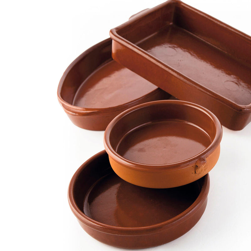 Saucepan Ceramic Brown (Ø 30 cm) (3 Units) - MOHANLAL XL -