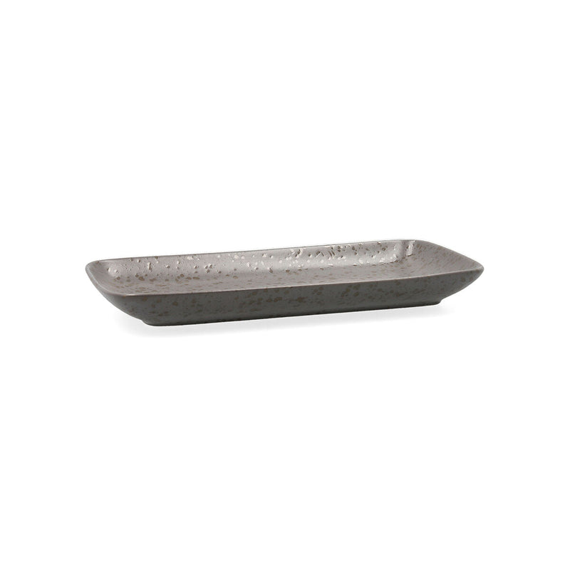 Serving Platter Ariane Oxide Ceramic Grey (28 x 14 cm) (6