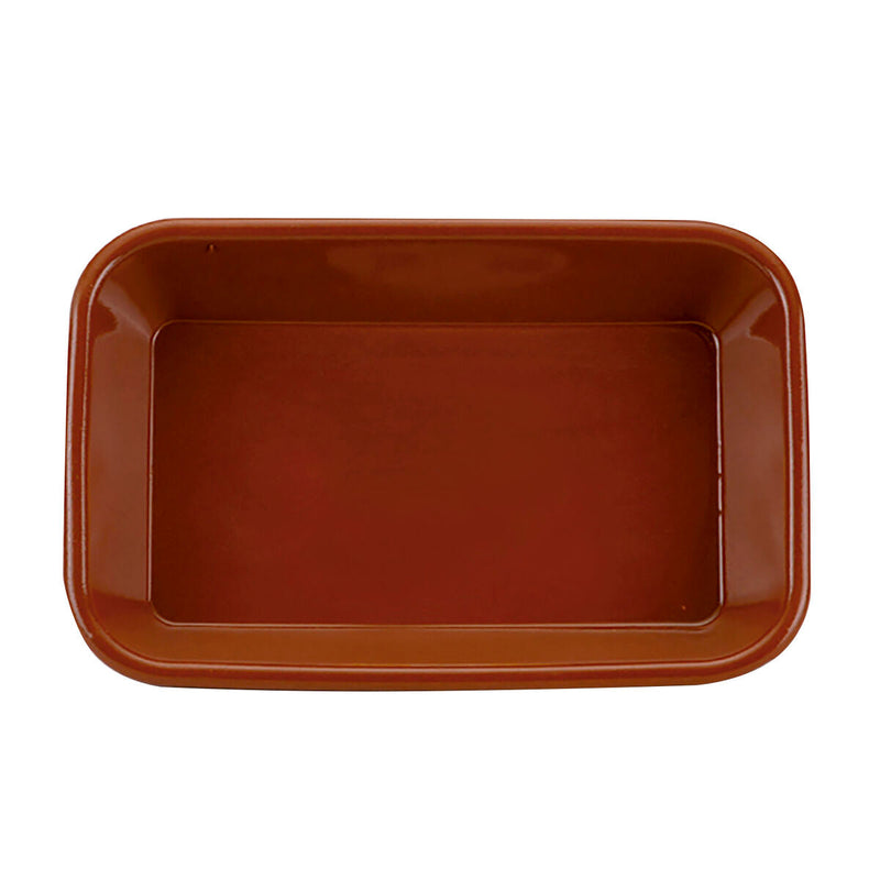 Serving Platter Raimundo Baked clay Ceramic Brown (29 x 19 x