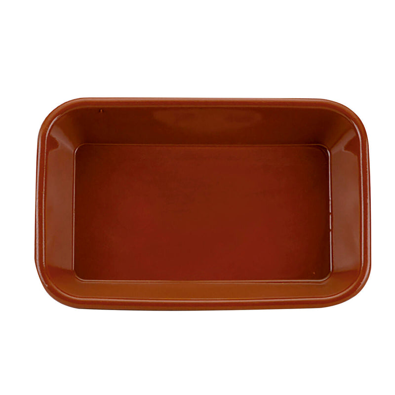 Serving Platter Raimundo Baked clay Ceramic Brown (35 x 25 x