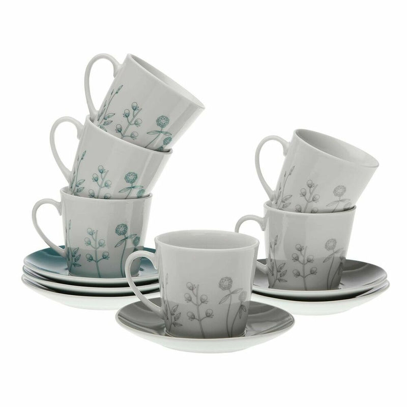 Set of 6 teacups with plates Versa Nomma