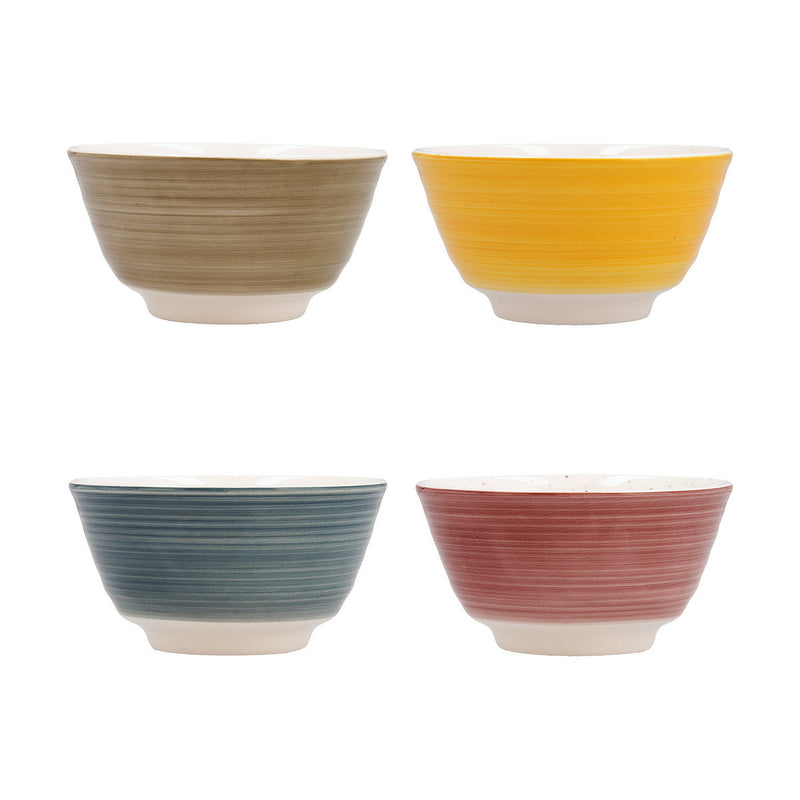 Set of bowls Quid Allegra Ceramic Multicolour (11 cm) (4 Units)